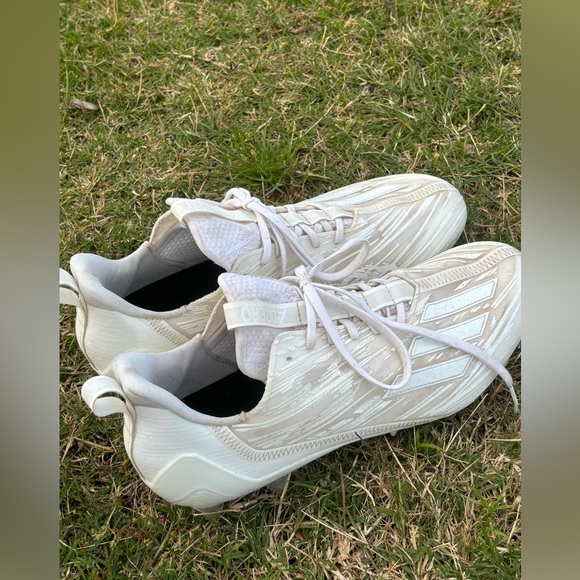 Adidas Adizero Performance Football Cleets White Size 12 - Picture 3 of 9
